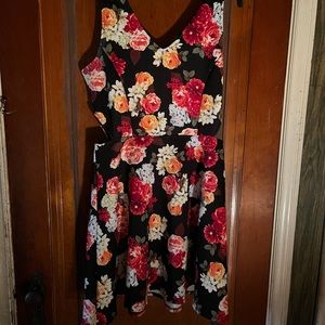 Multicolor mid length dress